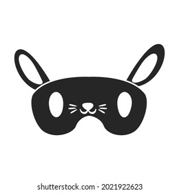 Sleep mask vector icon.Black vector icon isolated on white background sleep mask.