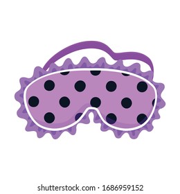 Sleep mask vector icon.Cartoon vector icon isolated on white background sleep mask.