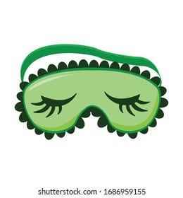 Sleep mask vector icon.Cartoon vector icon isolated on white background sleep mask.