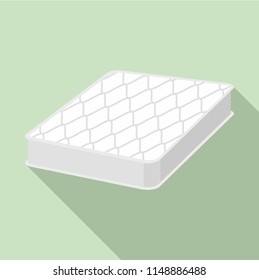 Sleep mattress icon. Flat illustration of sleep mattress vector icon for web design