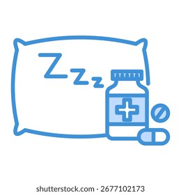 Elemento Ícone Sleep Medicine Para Design