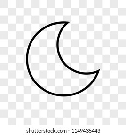 Sleep Mode vector icon on transparent background, Sleep Mode icon