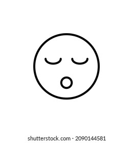 Sleep, Nap, Night, Bed Line Icon, Vector, Illustration, Logo Template. Suitable For Many Purposes.