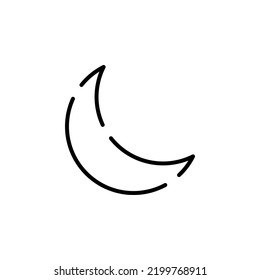Sleep, Nap, Night Dotted Line Icon Vector Illustration Logo Template. Suitable For Many Purposes