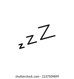 Sleep, Nap, Night Solid Line Icon Vector Illustration Logo Template. Suitable For Many Purposes.