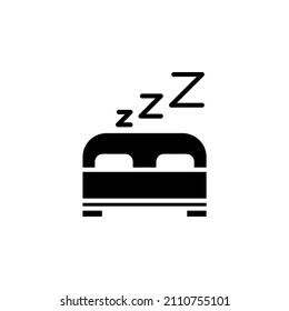 Sleep, Nap, Night Solid Vector Icon Design Concept, Suitable For Any Purposes.