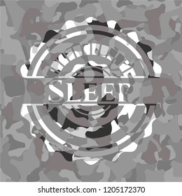 Sleep on grey camo texture