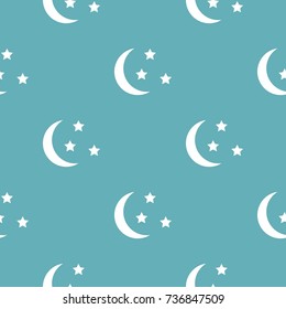 Sleep pattern seamless blue. Simple illustration of  vector pattern seamless geometric repeat background
