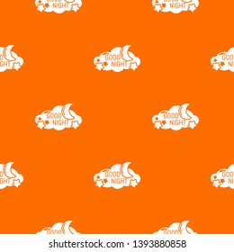 Sleep pattern vector orange for any web design best
