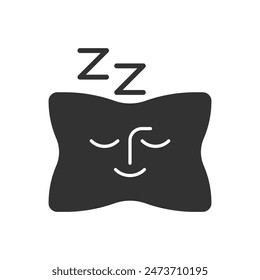 Sleep Pillow Icon Sign Symbol
