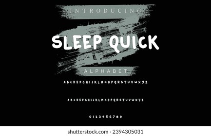 Sleep Quick BRUSH Signature Font Calligraphy Logotype Script Brush Font Type Font lettering handwritten