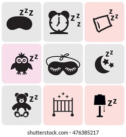 Sleep related icons