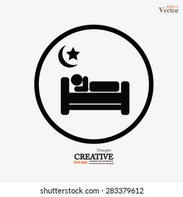 Sleep Related Vector Icons.vector illustration.