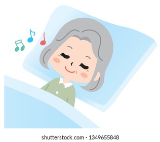Sleep relax old people