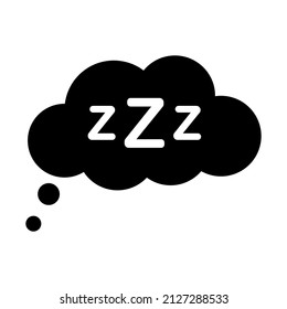 Sleep rest icon. Sleep rest symbol. Flat style. Vector illustration isolated on white background
