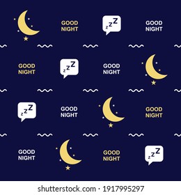 Sleep and rest pattern design. Easy to edit with vector file. Can use for your creative content. Especially about world sleep day campaign in this march.