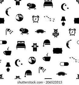 sleep seamless pattern