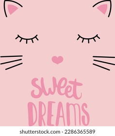 sleep, sheep, cat, animal, cartoon, cute, print, design, pajama, character, baby, panda, vector, bear, children, face, woodland, kawaii, teddy, kids, childish, textile, texture, repeat, polar, lamb