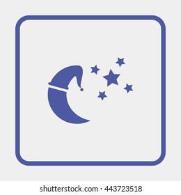 Sleep sign icon.