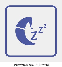 Sleep sign icon.