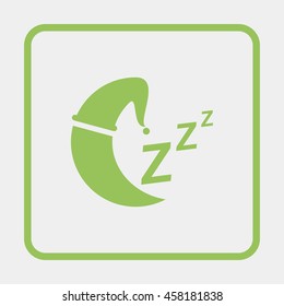 Sleep sign icon.