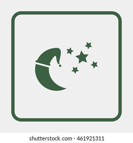 Sleep sign icon.
