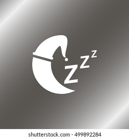 Sleep sign icon.