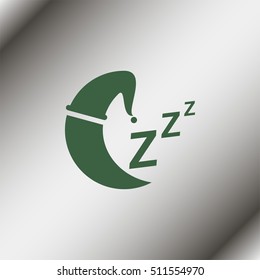 Sleep sign icon.