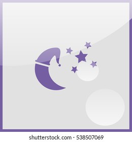 Sleep sign icon.