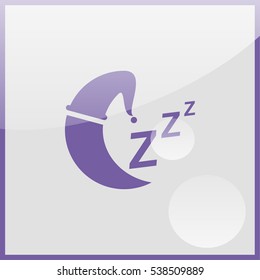 Sleep sign icon.