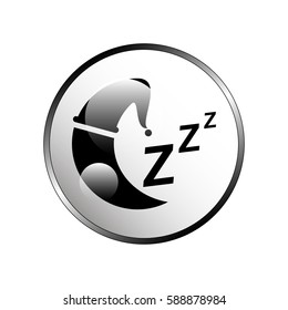 Sleep sign icon.