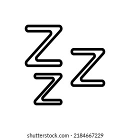 Sleep simple icon vector. Flat design.ai