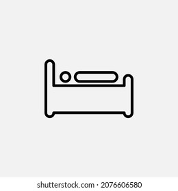 Sleep, sleeping, nap, rest line icon, vector, illustration, logo template. Suitable for many purposes.