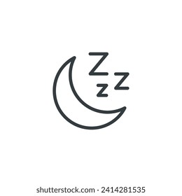 Sleep sleeping rest icon, vector illustration