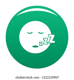 Sleep smile icon. Vector simple illustration of sleep smile icon isolated on white background