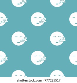 Sleep smile icon. Vector simple illustration of sleep smile icon isolated on white background