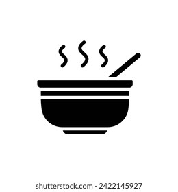 Ilustración de vectores de iconos llenos de sopa de sueño