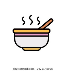 Schlafsuppe-Symbol, Vektorgrafik