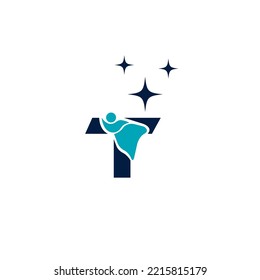 Sleep T letter logo design template elements. Modern abstract digital alphabet letter logo. Vector illustration. Sleep letter logo.