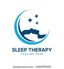 Sleep Therapy wellness Logo design Creative Concept modern simple