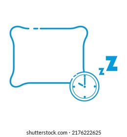 Sleep Time Icon Logo Design Element. Vektorgrafik von Sleep Time Icon. EPS10