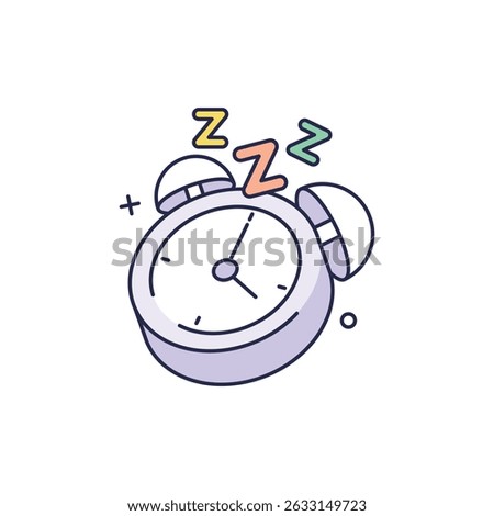 Sleep Time Icon vector stock illustration