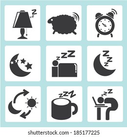 Sleep Time Icons Set