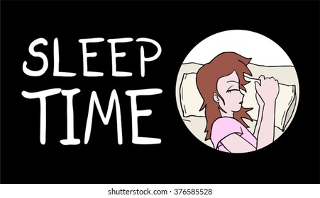 sleep time illustration