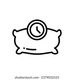 sleep time line icon. vector icon for your website, mobile, presentation, and logo design.