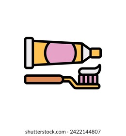 Sleep Toothbrush Icon Vector Illustration