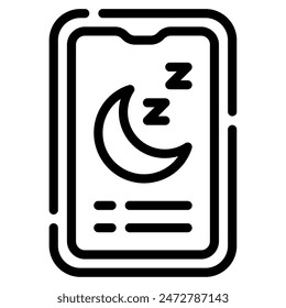 Sleep Tracker icon for web, app, infographic, etc