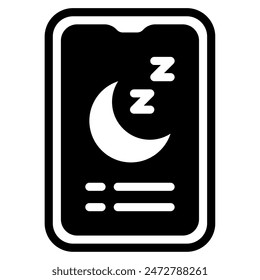 Sleep Tracker icon for web, app, infographic, etc