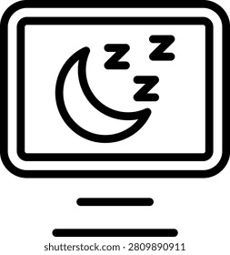 Sleep tracker Vector Design Icon Style