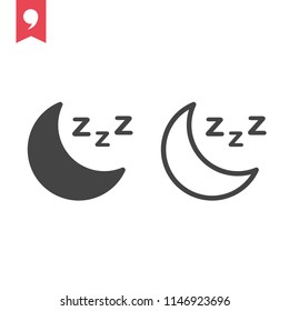 Sleep Vector Icon Stock Vector (Royalty Free) 1146923696 | Shutterstock